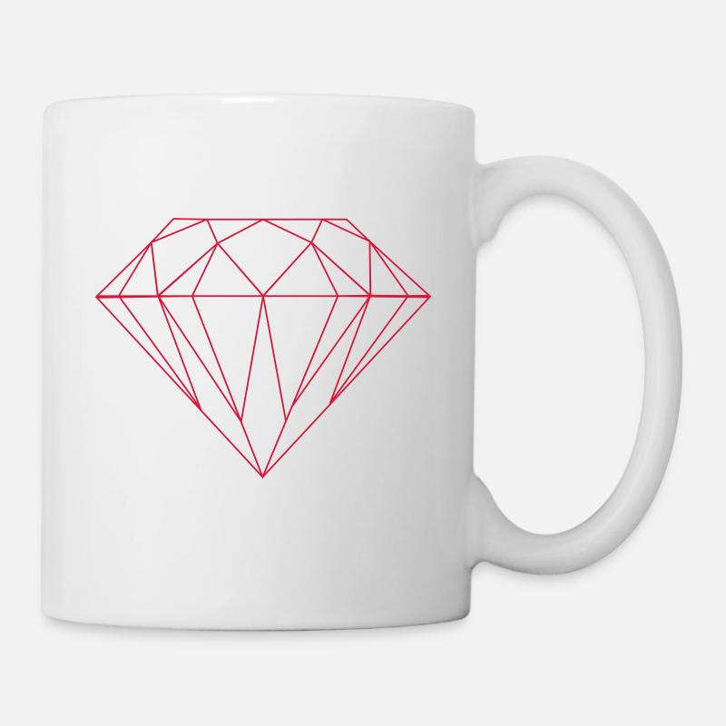 diamond - Mug - white
