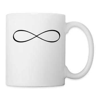 Infinity Unendlichkeitssymbol Freundschaft - Tasse - Weiß - Rechts