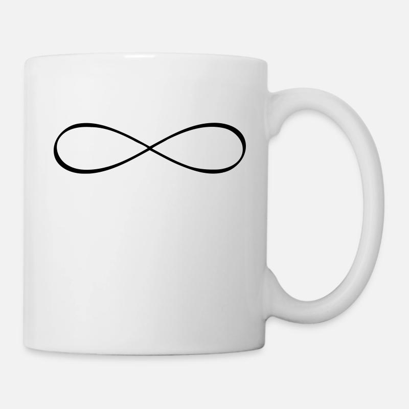 Infinity Unendlichkeitssymbol Freundschaft - Tasse - Weiß