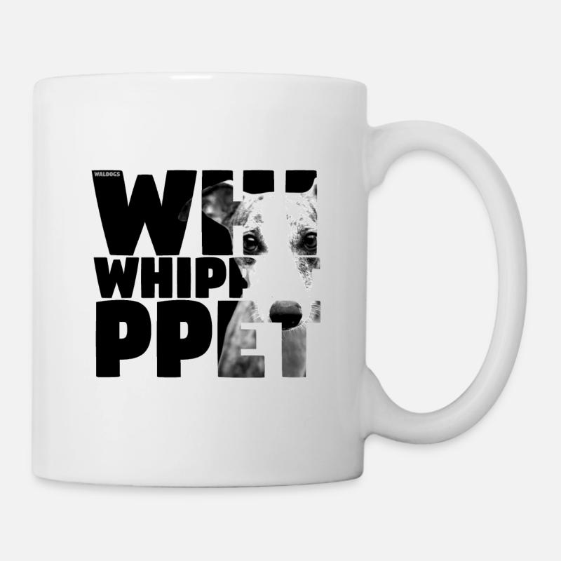 NASSU Whippet BlackW - Tasse - Weiß