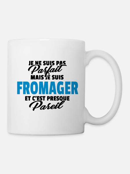 Pas parfait mais fromager - Mug blanc - blanc
