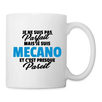 Pas parfait mais mécano - Mug blanc - blanc - Droite