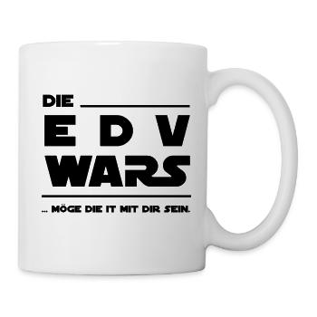 DIE EDV WARS - MÖGE DIE IT MIT DIR SEIN. T-Shirt - Tasse - Weiß - Rechts