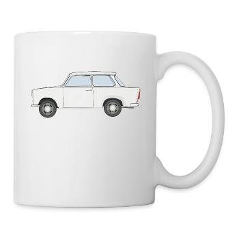 Trabi, Transnt aus der DDR - Tasse - Weiß - Rechts