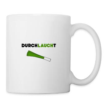Durchlaucht dünn Lauch Spargel Gemüse Geschenkidee - Tasse - Weiß - Rechts