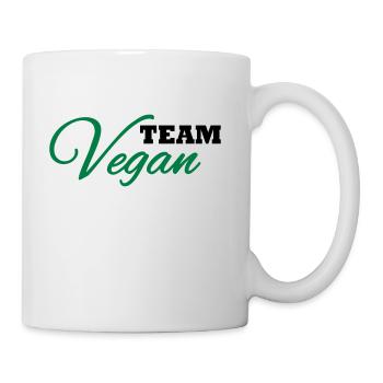 Team Vegan - Tasse - Weiß - Rechts