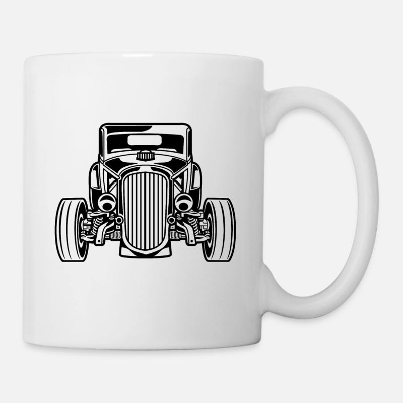 Hot Rod / Rat Rod 07_schwarz - Mug blanc - blanc