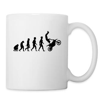 motorrad moped motorcycle motorbike evolution13 - Tasse - Weiß - Rechts