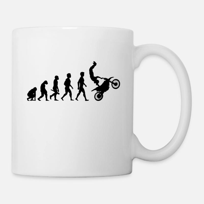 moto moto cyclomoteur moto evolution13 - Mug blanc - blanc