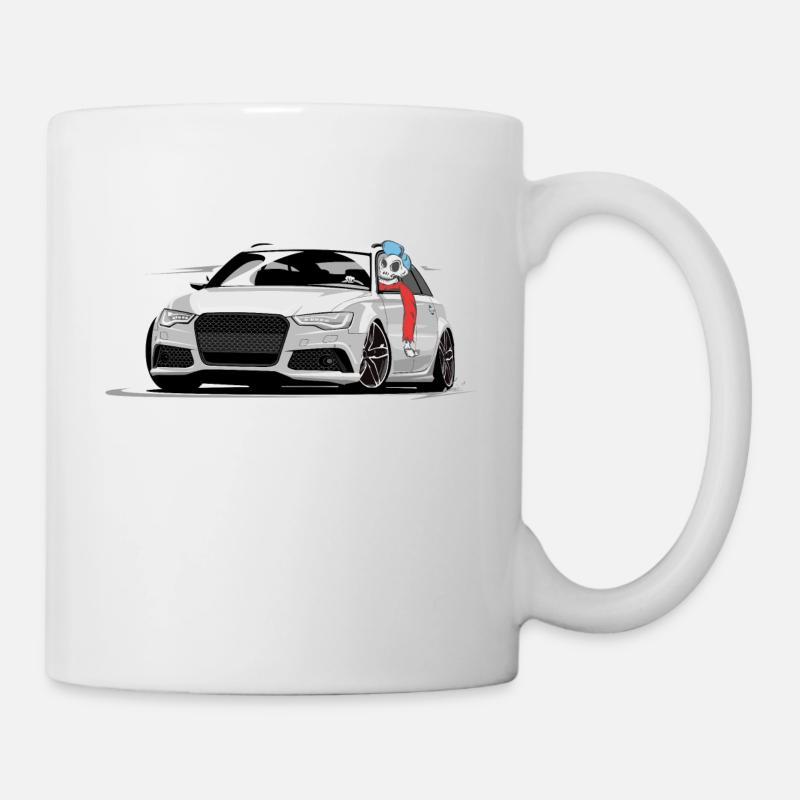 RS6 C7 A6 4G Skulldriver - Tasse - Weiß