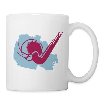 Hockey stick and ball - Mug - white - Right