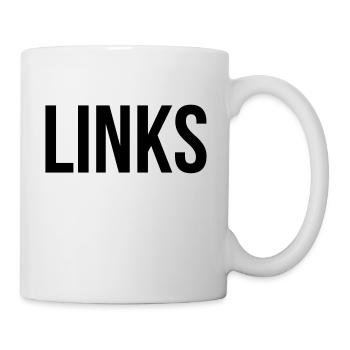 Links - Tasse - Weiß - Rechts