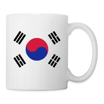 Emblème du drapeau Corée du Sud Corée - Mug blanc - blanc - Droite