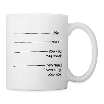 Coffee Kaffee Tasse - Tasse - Weiß - Rechts