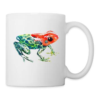 Frog with a red head - Mug - white - Right