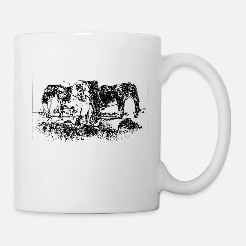 Elefanten - Tasse - Weiß