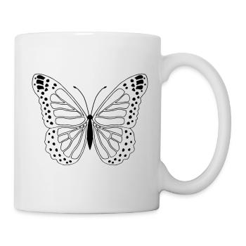 Papillon Papillon Papillon - Mug blanc - blanc - Droite
