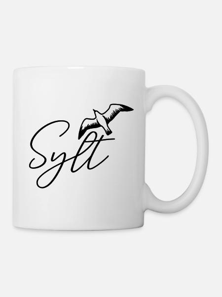 Sylt Möwe - Tasse - Weiß