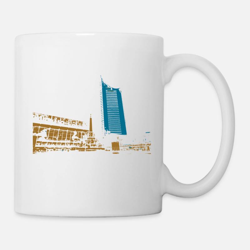 Leipzig Gewandhaus Uni Riese Geschenkidee - Tasse - Weiß