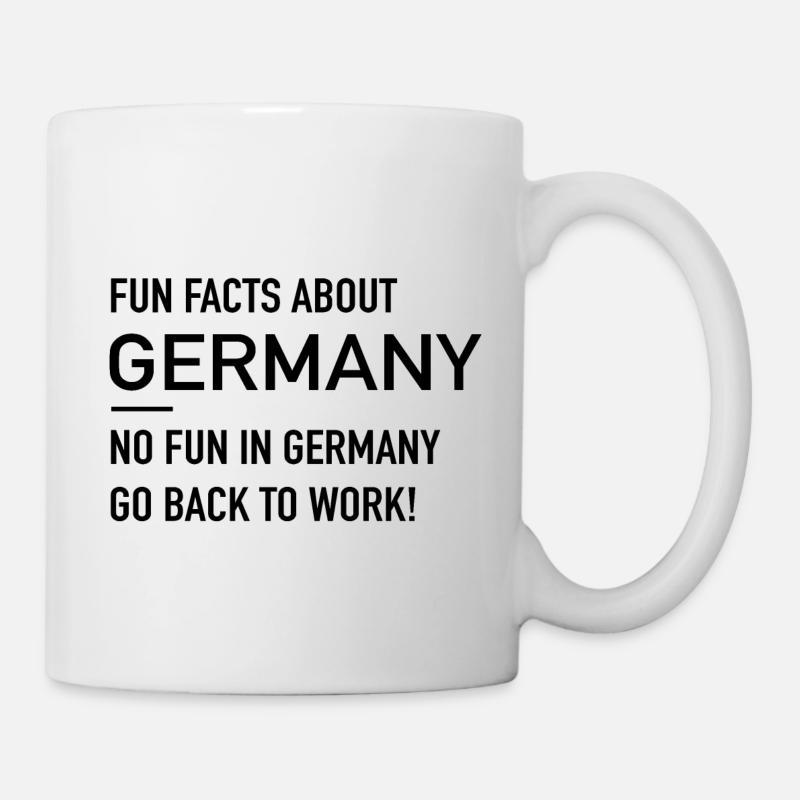 German Fun Facts - Tasse - Weiß