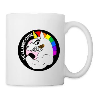 l'enfer licorne - Mug blanc - blanc - Droite