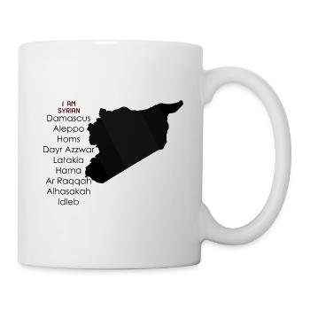 je suis syrien - Mug blanc - blanc - Droite