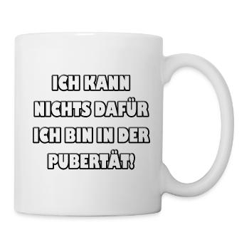 I can not help it ... I'm in puberty - Mug - white - Right