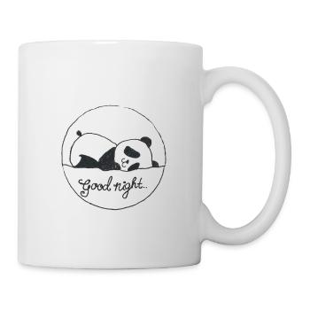 Gute Nacht Panda - Tasse - Weiß - Rechts