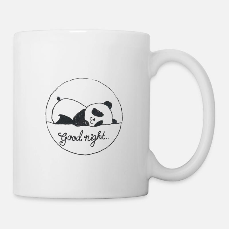 Gute Nacht Panda - Tasse - Weiß