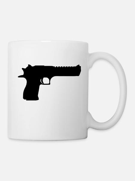 Desert Eagle / Deagle / D.50 - Tasse - Weiß