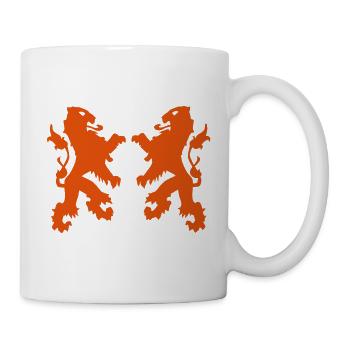 twee leeuwen - Mug - white - Right