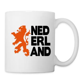 nederland leeuw oranje 2c - Mug - white - Right