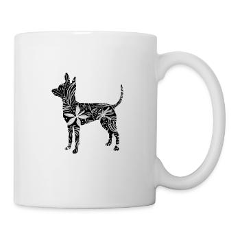 Fleur de chien de rat de Prague - Mug blanc - blanc - Droite