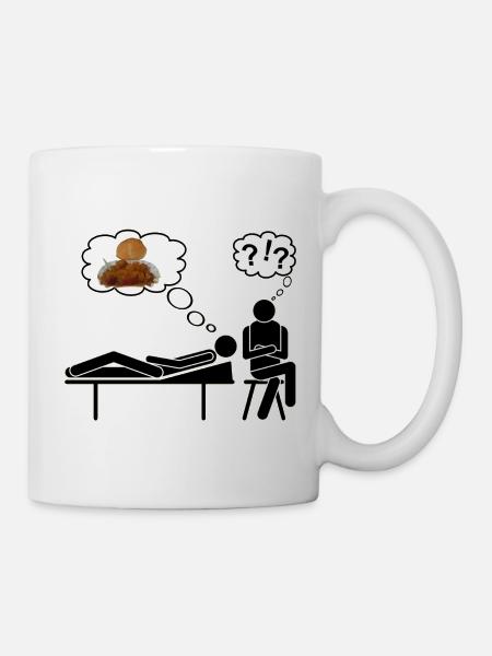 Currywurst therapierbar - Tasse - Weiß