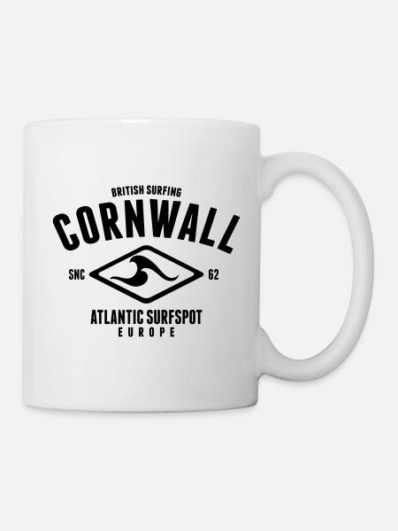 CORNWALL SURF TSHIRT - Mug - white