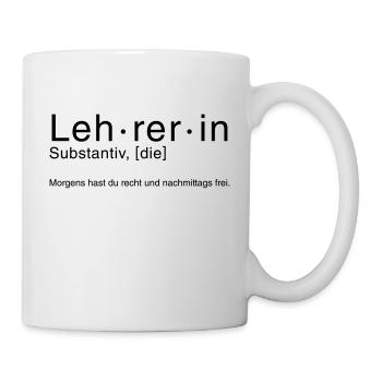 LEHRER - Tasse - Weiß - Rechts