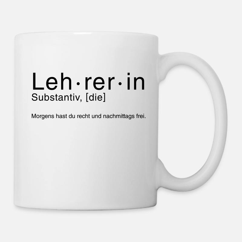LEHRER - Tasse - Weiß