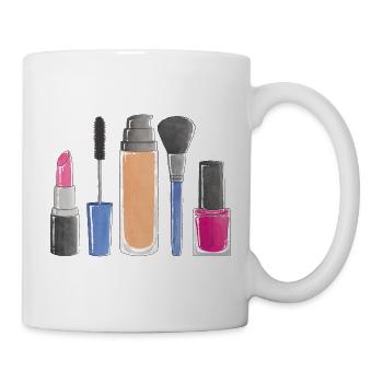 Beauty Make-Up - Tasse - Weiß - Rechts