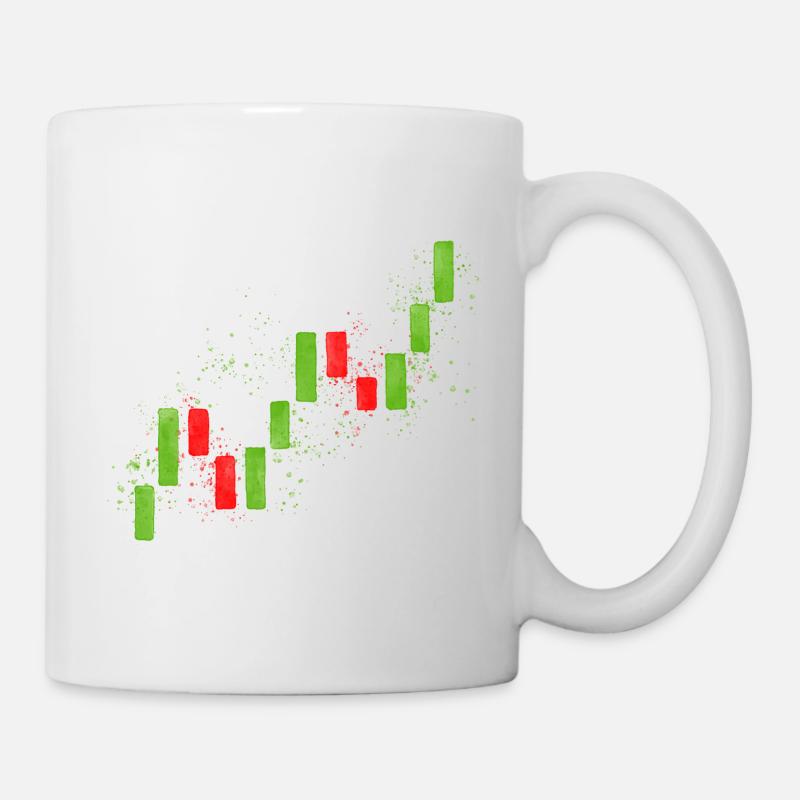 Trading Candlesticks 1 - Tasse - Weiß