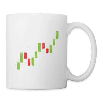 Trading candlesticks - Mug - white - Right
