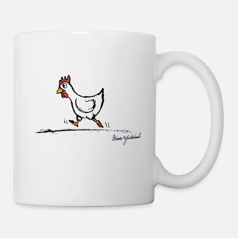 Huhn Berta - Tasse - Weiß