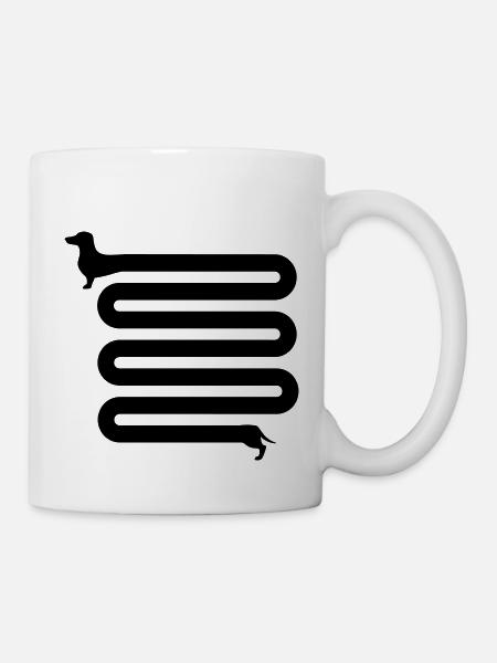 Dackel - Tasse - Weiß