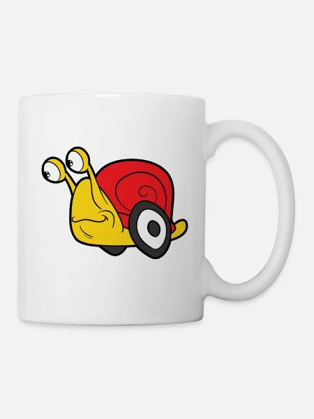 Coquille d'escargot d'escargot - Mug blanc - blanc