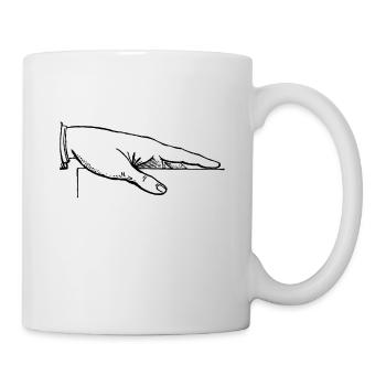 Main - Mug blanc - blanc - Droite