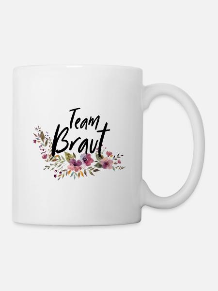 Team Bride - JGA - Floral Series - Mug - white