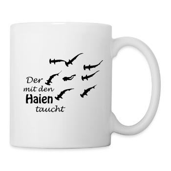 $$$ The Shark Dives %%% Black $$$ SALE - Mug - white - Right