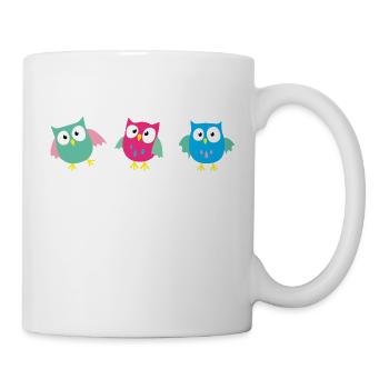 3 owls - Mug - white - Right