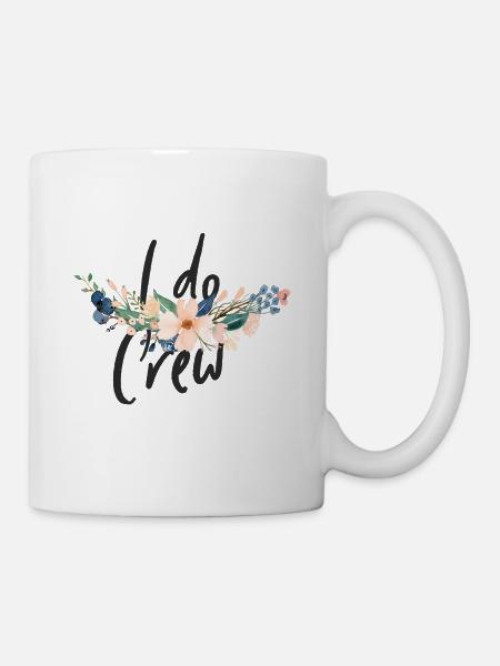 I do Crew - JGA - Florale Serie - Tasse - Weiß