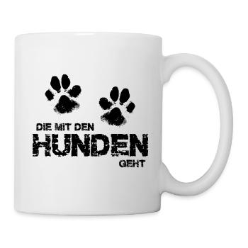Ça va avec les chiens - Mug blanc - blanc - Droite