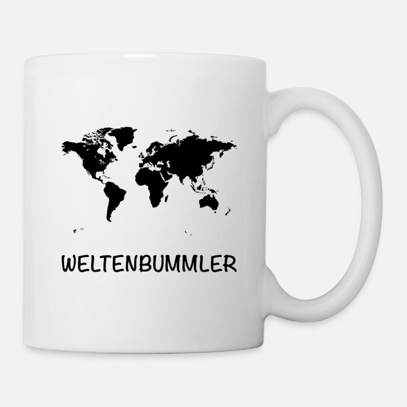 GLOBE-TROTTER CARTE - Mug blanc - blanc